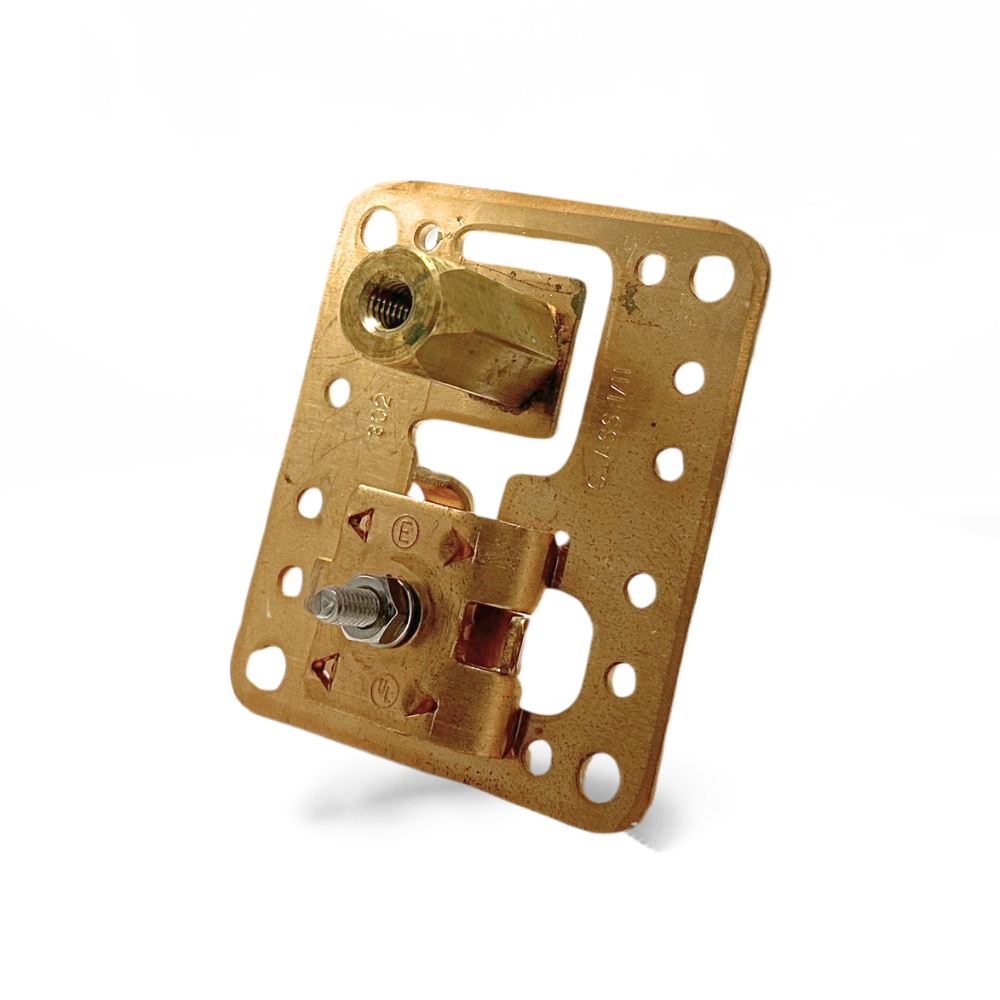 Copper Stamped Adhesive Base with Tabbed Swivel Head 3/8"