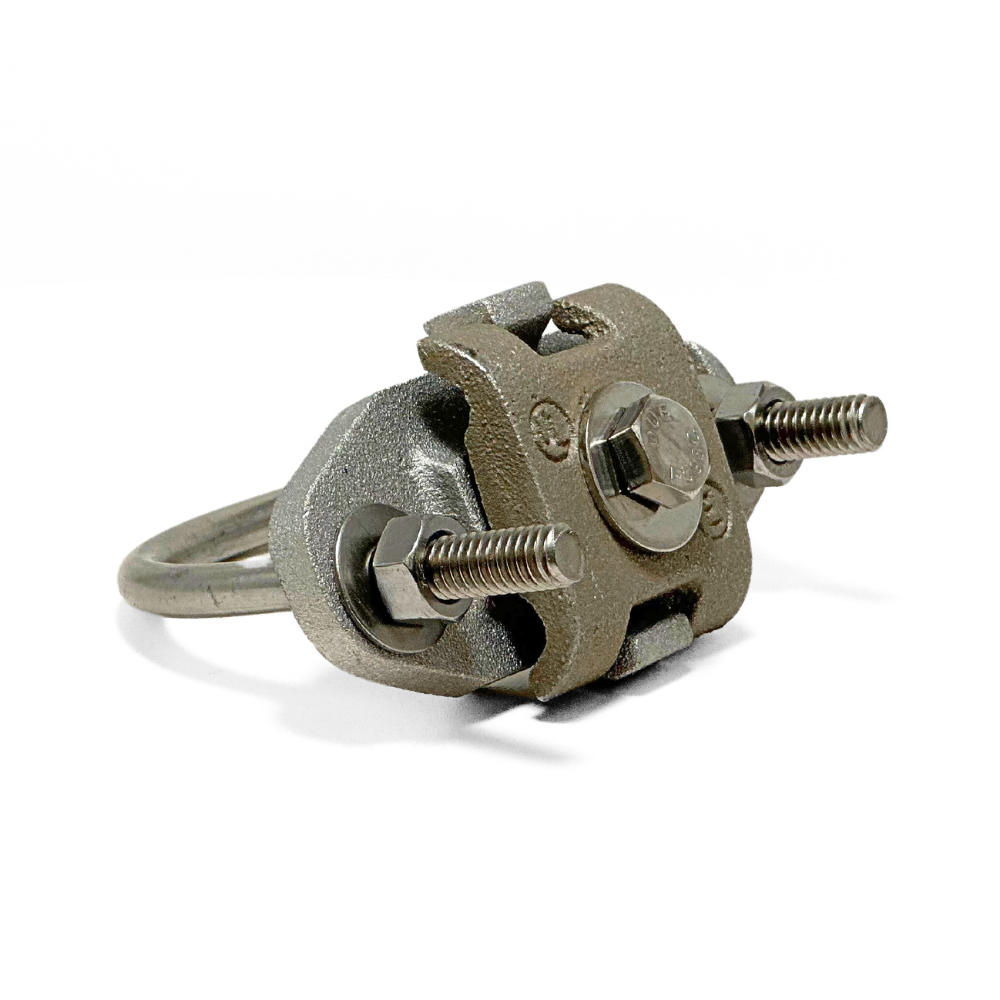 thumbnail image 2 of PLUMBFLEX 4 In. Standard Galvanized Steel U-Bolt Pipe Clamp With Hex... 2 of 12