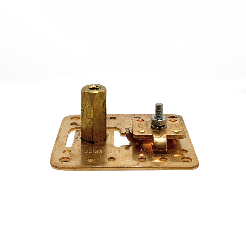 Copper Stamped Adhesive Base with Tabbed Swivel Head 3/8"