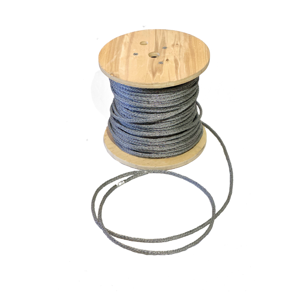 Class 1 Aluminum Lightning Protection Conductor.  non-insulated stranded conductor is aluminum has a 1/2" diameter. Lightning Protection Equipment UL-Listed Lightning Rod Lightning Conductor Electrical Grounding System Surge arrestor Lightning Rod Lightning Protection NFPA 780 LPI 175 UL96A