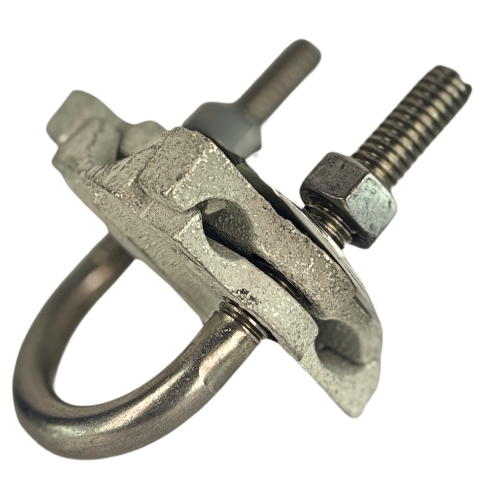 Tin Copper U-Bolt Pipe Clamp 1/2"-3/4"