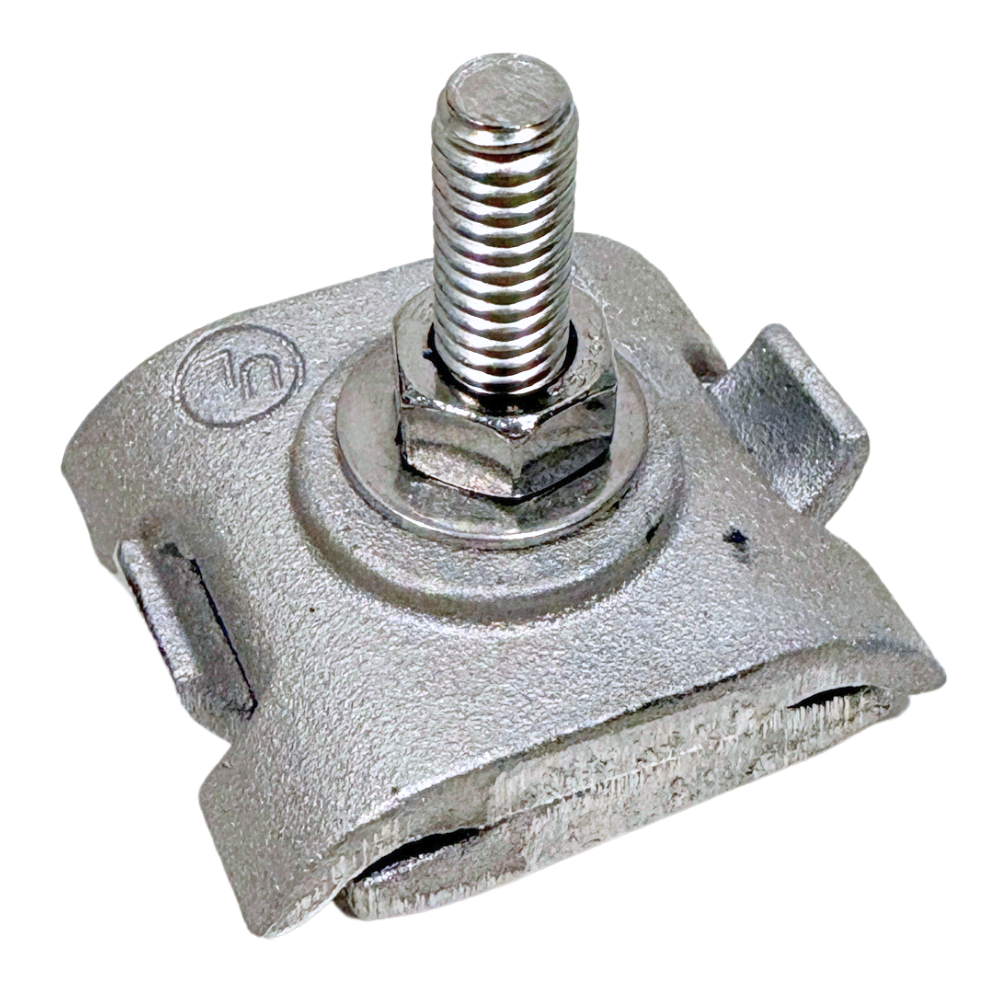 Aluminum Bolted Parallel Splicer, Aluminum Parallel Splicer, Lightning Protection Splicer, Lightning Protection Cable Connector, Aluminum Cable Connector, Aluminum Conductor Splice, Lightning Rod Cable Connector, Parallel Conductor Clamp, Lightning Protection Hardware, Grounding and Bonding Connector