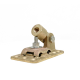 Cast bronze copper Base, with a swiveling head and holes designed for adhesive or anchors. Dimensions are 3-1/2” x 2” X3-3/4” Lightning Protection Equipment UL-Listed Lightning Rod Lightning Conductor Electrical Grounding System Surge arrestor Lightning Rod Lightning Protection NFPA 780 LPI 175 UL96A