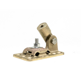 Cast bronze copper Base, with a swiveling head and holes designed for adhesive or anchors. Dimensions are 3-1/2” x 2” X3-3/4” Lightning Protection Equipment UL-Listed Lightning Rod Lightning Conductor Electrical Grounding System Surge arrestor Lightning Rod Lightning Protection NFPA 780 LPI 175 UL96A