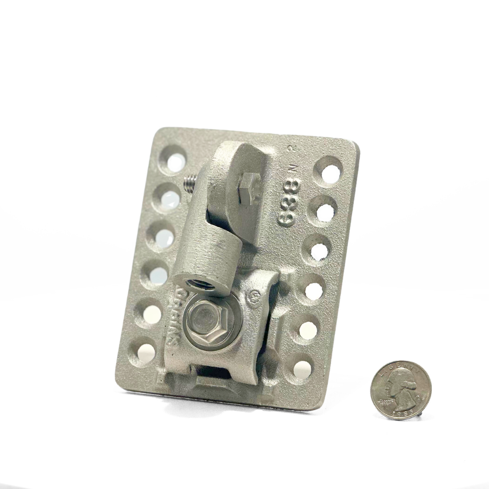 Point Roller Base Aluminum Adhesive Point Base 1/2