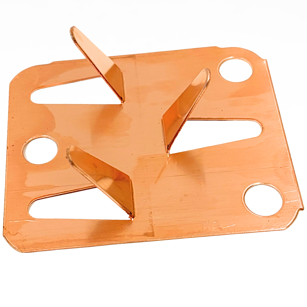 Copper Cable Holder
Copper Conductor Holder
Lightning Protection Cable Holder
Roof Conductor Support
Copper Roof Bracket
Lightning Protection Hardware
Conductor Support Plate
Copper Mounting Plate
Lightning Protection Components
Roof Cable Support
Copper Lightning Hardware
Roof Conductor Bracket
Cable Retainer Plate
Roof Mounting Bracket
Lightning Conductor Holder