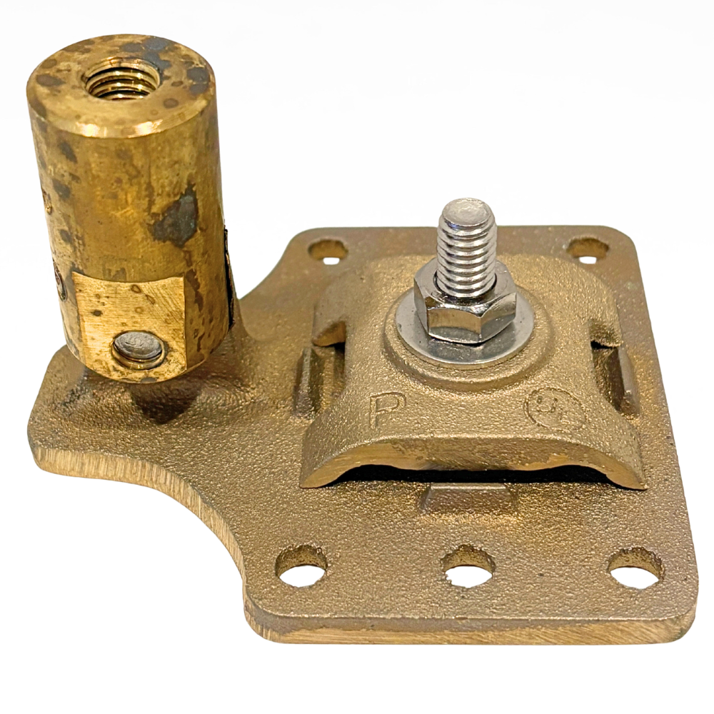 Cast copper lightning protection fitting
Adjustable roof mounting base
3/8 inch threaded air terminal base
Lightning protection roof hardware
Corrosion-resistant copper base
Air terminal mounting bracket
Lightning protection conductor connector
Roof lightning rod mount
NFPA 780 compliant hardware
UL Listed lightning protection components
LPI lightning protection accessories
Commercial lightning protection hardware
Residential lightning protection hardware
Industrial lightning protection components
Lightning