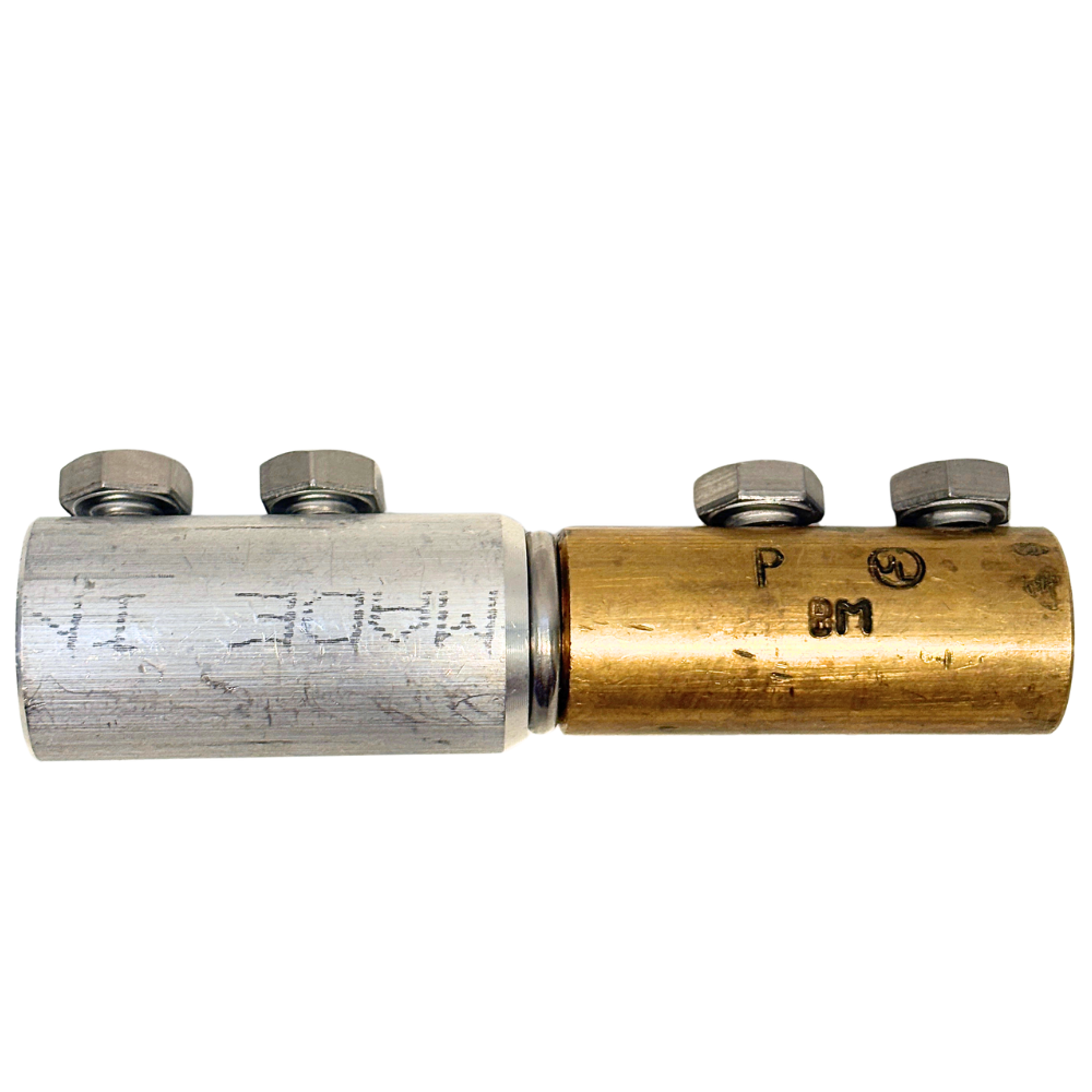 Bimetallic Cable Splicer, Bimetal Cable Splicer, Aluminum to Copper Splicer, Copper to Aluminum Splicer, Aluminum Copper Cable Connector, Aluminum to Copper Connector, Copper to Aluminum Connector, Bimetallic Connector, Bimetal Connector, Bimetallic Conductor Splicer, Bimetal Conductor Connector, Aluminum Copper Conductor Connector, Dissimilar Metal Connector, Dissimilar Metal Splicer, Transition Connector, Aluminum Copper Transition Connector, Cable Transition Connector, Conductor Transition Connector, Bol