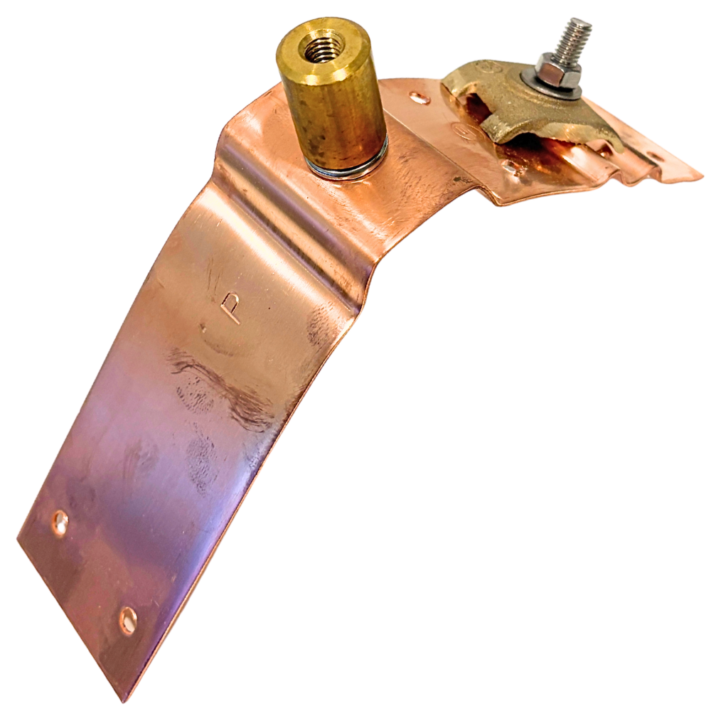 NFPA 780 compliant
UL 96 lightning protection
LPI certified components
Copper lightning protection fittings
Lightning protection accessories
Ridge roof mounting bracket
Copper roof hardware
Commercial lightning protection
Residential lightning protection
Lightning conductor connector
Bonding connector
Roof conductor clamp
Copper grounding hardware
Air terminal support
Lightning rod installation parts
Roof lightning protection system
Strike termination device
Lightning protection installation
Copper cable co