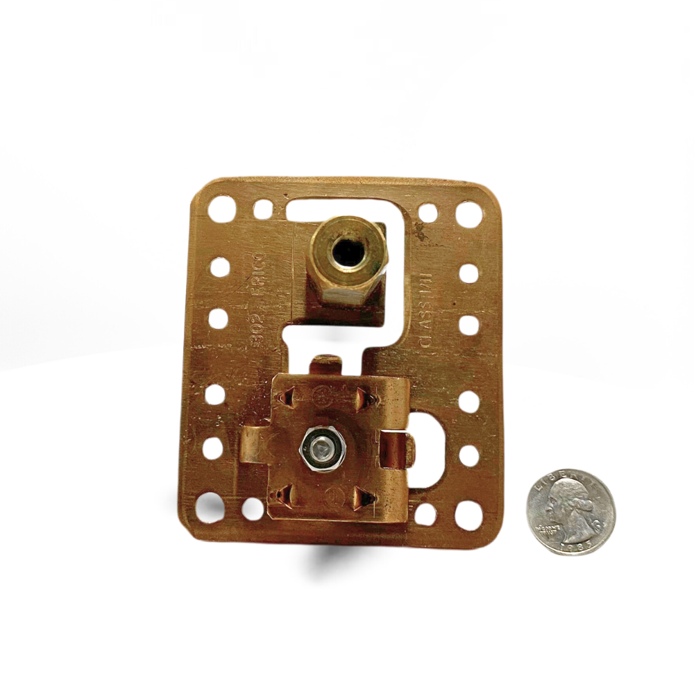 Copper Stamped Adhesive Base w/ Tabbed Swivel Head 1/2"