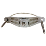 4-1/2 inch pipe grounding clamp
6-5/8 inch pipe clamp
Large diameter pipe bonding clamp
Aluminum U-bolt grounding connector
Round pipe bonding clamp
Metal pipe grounding clamp
Large U-bolt pipe clamp
Lightning conductor pipe clamp
Aluminum lightning protection fitting
Pipe bonding hardware
Grounding conductor clamp