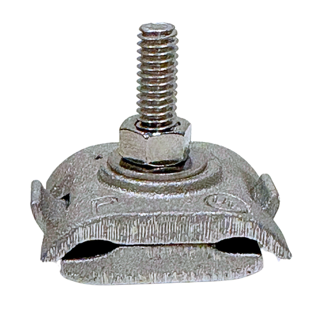 Aluminum Bolted Parallel Splicer, Lightning Protection Parallel Splicer, Aluminum Conductor Splicer, Lightning Protection Cable Clamp, Aluminum Cable Connector, Parallel Conductor Clamp, Lightning Rod Cable Connector, Aluminum Grounding Connector, Lightning Protection Connector, Lightning Protection Hardware
