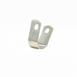 Aluminum loop type cable strap fastener 1/2” width and 0.051” thickness it has a hole on each end that when a nail is put through both they will join completing the loop around. Lightning Protection Equipment UL-Listed Lightning Rod Lightning Conductor Electrical Grounding System Surge arrestor Lightning Rod Lightning Protection NFPA 780 LPI 175 UL96A