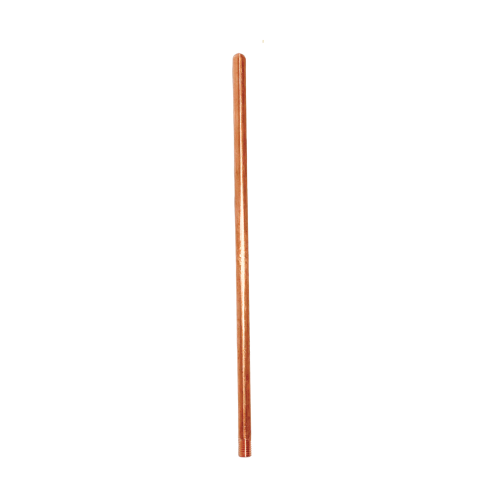 Copper lightning rod 12” length x 3/8” diameter  Lightning Protection Equipment UL-Listed Lightning Rod Lightning Conductor Electrical Grounding System Surge arrestor Lightning Rod Lightning Protection NFPA 780 LPI 175 UL96A