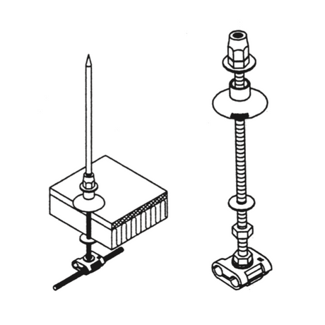 Cast bronze copper Parallel Splicer Threaded to accommodate 1/2" stainless steel rods Lightning Protection Installation lightning rods Lightning Protection Equipment UL-Listed Lightning Rod Lightning Conductor Electrical Grounding System Surge arrestor Lightning Rod Lightning Protection NFPA 780 LPI 175 UL96A