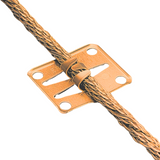 Copper Lightning Conductor Adhesive Cable Holder For Lightning Protection Installation lightning rods