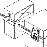 	•	“Illustrative sketch depicting the typical use of American Rod Company’s Hex Washer Head Self Driller TEK-3 screw in a lightning protection system, showing how it securely fastens components to metal surfaces, supporting stringent safety and reliability standards.”