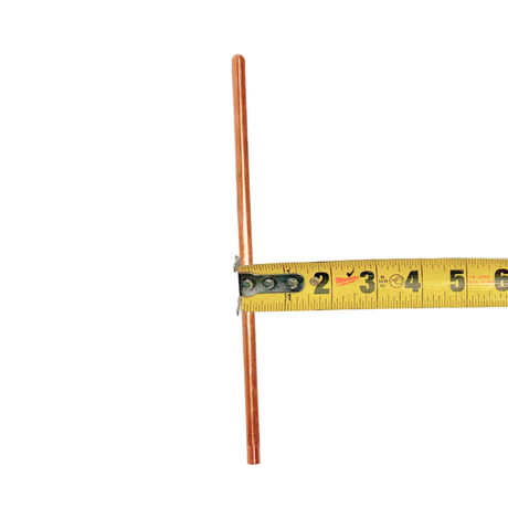 Copper lightning rod 12” length x 3/8” diameter  Lightning Protection Equipment UL-Listed Lightning Rod Lightning Conductor Electrical Grounding System Surge arrestor Lightning Rod Lightning Protection NFPA 780 LPI 175 UL96A