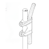 Cast Bronze Copper open chamber with set bolts to compress a ground rod against copper conductor Dimensions are 3-1/2” x 1” X3-3/4” Lightning Protection Equipment UL-Listed Lightning Rod Lightning Conductor Electrical Grounding System Surge arrestor Lightning Rod Lightning Protection NFPA 780 LPI 175 UL96A